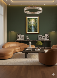 Gilded Abstract Elegance Frame