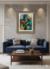 Modern Luxe Abstract Frame
