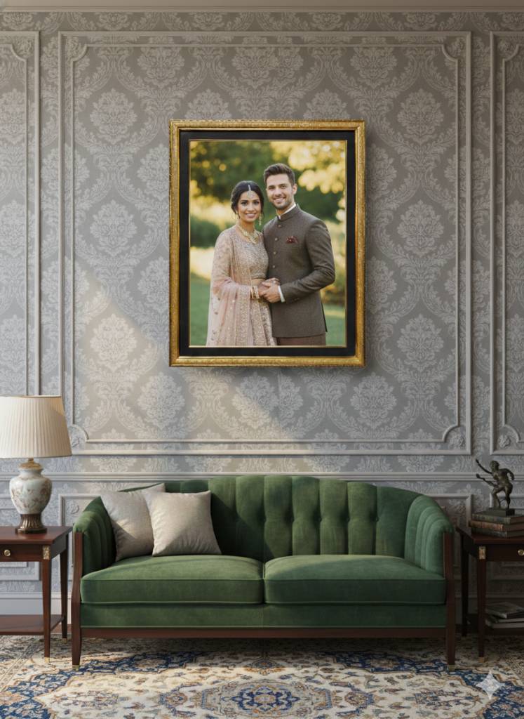 Serene Luxe Abstract Frame for Elegant & Modern Wall Decor